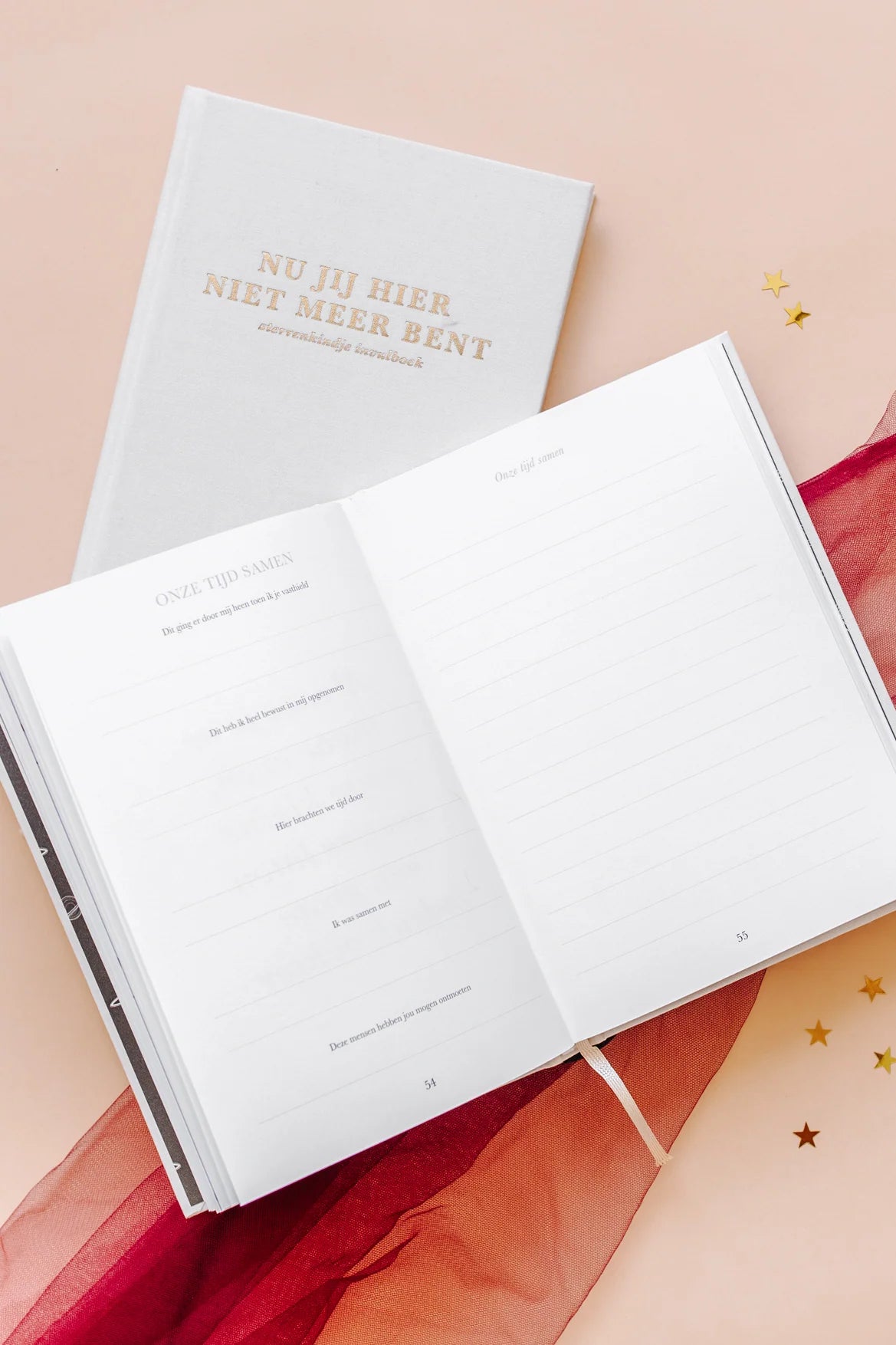 Nu jij hier niet meer bent – Keepsake Memory Book for Baby Loss – Birth Lines