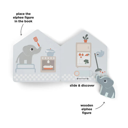 Interaktives Buch "Zuhause"- Elphee's home board book - Deer friends - Colour mix - Done by Deer