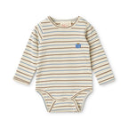 Emil O-N Body – Brown-Blue Stripe – 100% katoen - Flöss