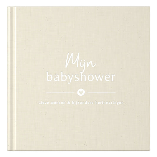Baby fill-in book - My Baby Shower Fill-in Book - Linen Beige - Fyllbooks
