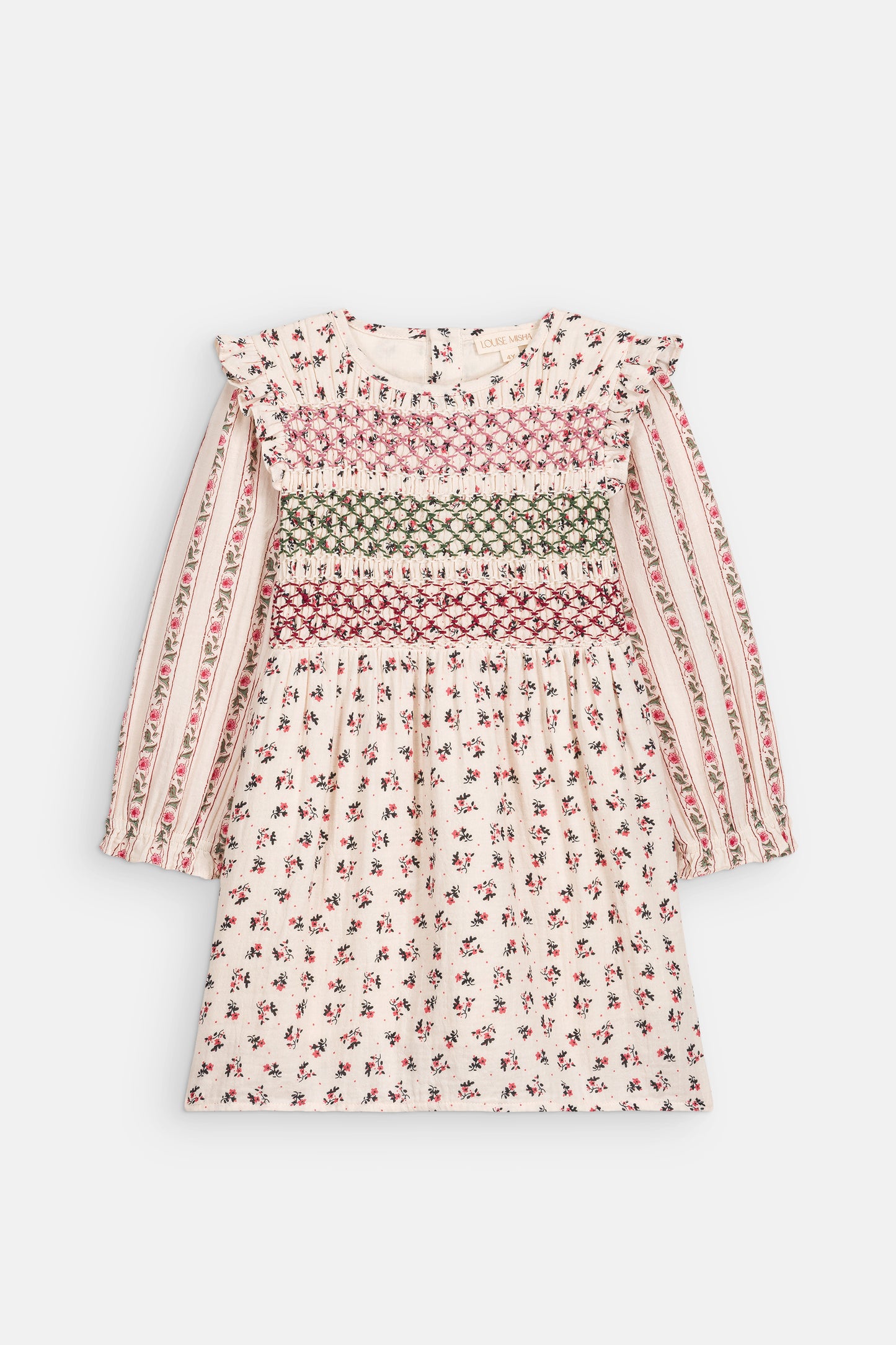 Jurk Saralinou & Saralina - Biologisch katoen - Cream Pink Sorrel - Louise Misha