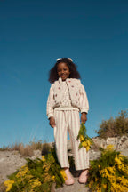 Joggingbroek Ysalia - Biologisch katoen - Cream Flower Beds - Louise Misha - productfoto - afbeelding 5