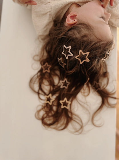 Glitter Haarknipjes Set - Sterretjes - 10 Stuks - Mrs Ertha