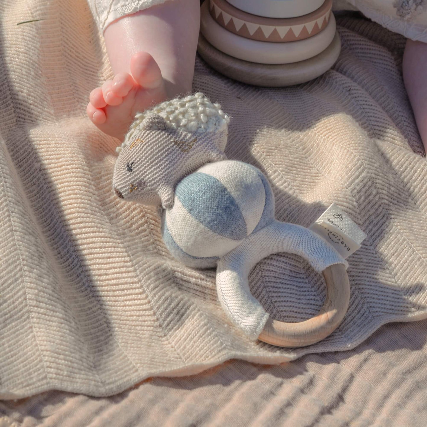 Rattle hedgehog - Henny the Hedgehog - Organic cotton - Baby Bello