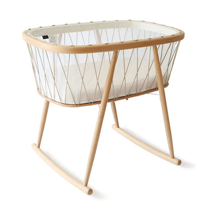 KUMI Wooden Cradle - Rocking Wooden Cradle - Charlie Crane