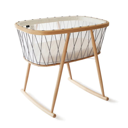 KUMI Wooden Cradle - Rocking Wooden Cradle - Charlie Crane
