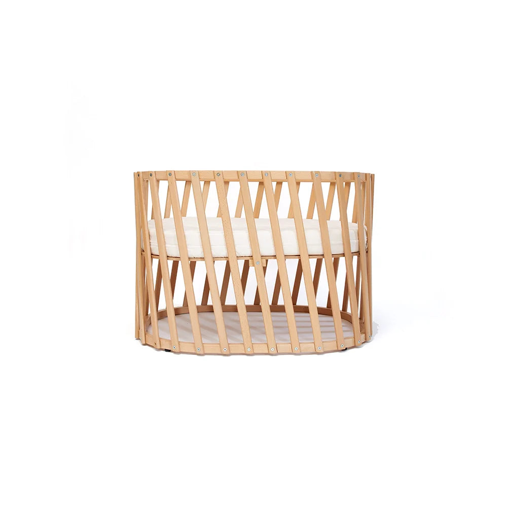 LUGO Evolving Wooden Baby Bed - Extendable Wooden Bed 70x90 / 70x140 cm - From Birth to 7 Years - Charlie Crane