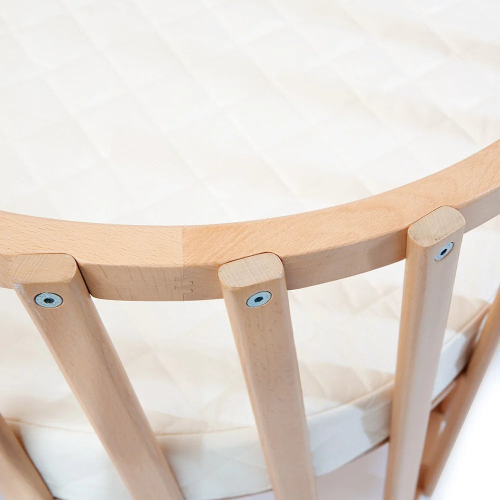 LUGO Evolving Wooden Baby Bed - Extendable Wooden Bed 70x90 / 70x140 cm - From Birth to 7 Years - Charlie Crane