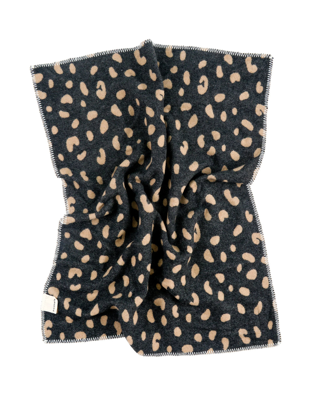 Leopard Merino Biniblanket – Wiegendecke - 100% Merinowolle - 75×100 cm – BINIBAMBA