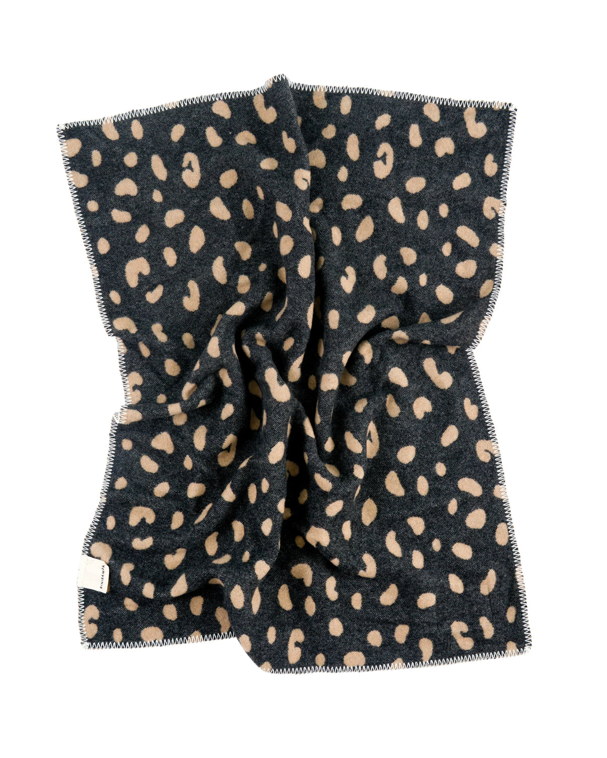 Leopard Merino Biniblanket – Wiegendecke - 100% Merinowolle - 75×100 cm – BINIBAMBA