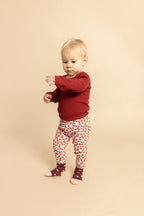 Liva Pointelle Body – Dark Cranberry – 100% katoen - Flöss