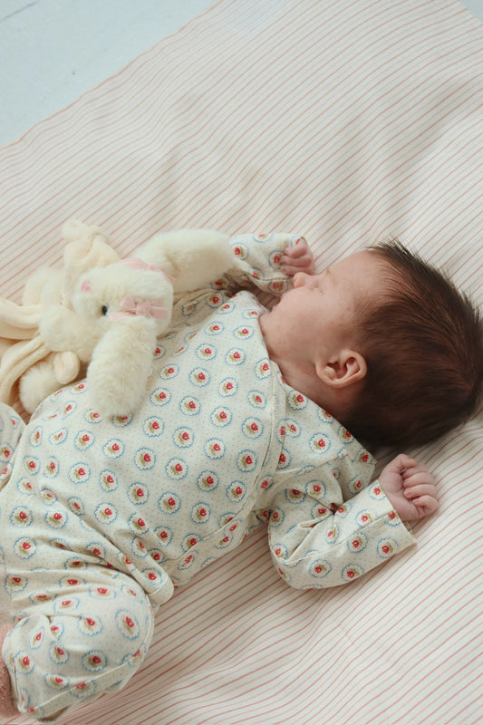 Basic Newborn Onesie - Mirage - Overslag Boxpakje - Biologisch Katoen - GOTS - Konges Sløjd