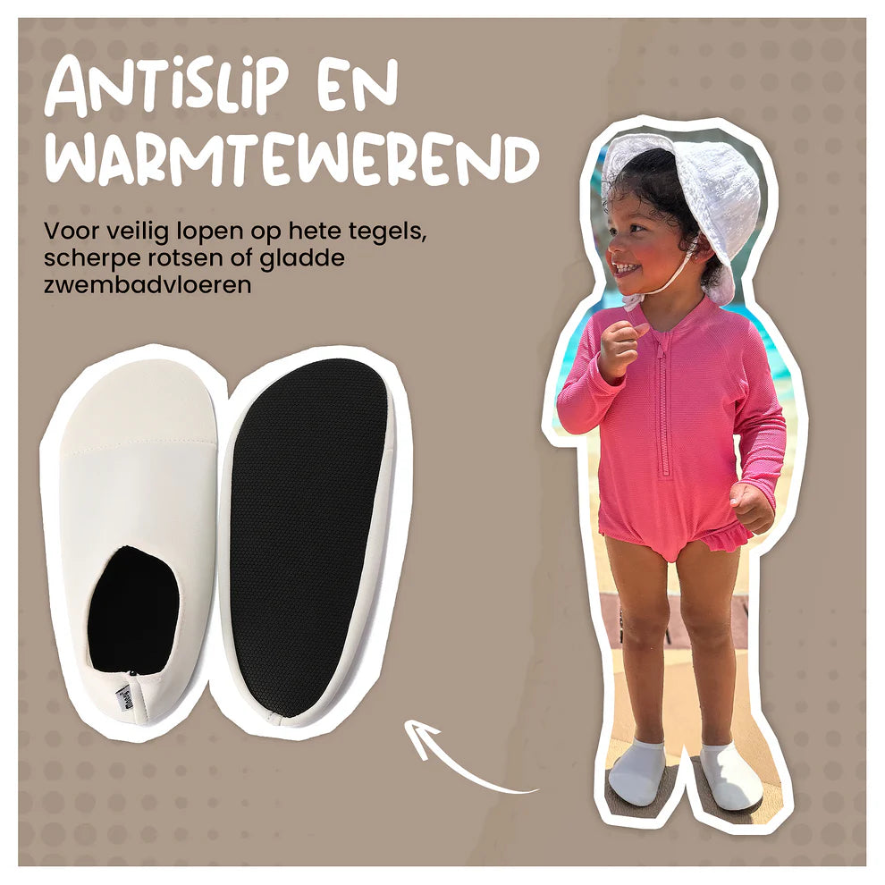 Antislip Schoentjes - Zwemschoentjes - Beige Ecru - Maesy
