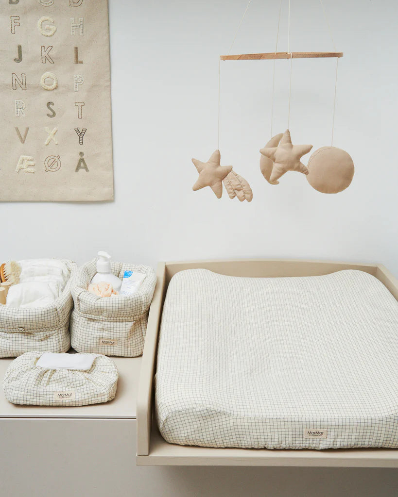 Mobile Uno - Grey Sand - Organic cotton - MarMar Copenhagen