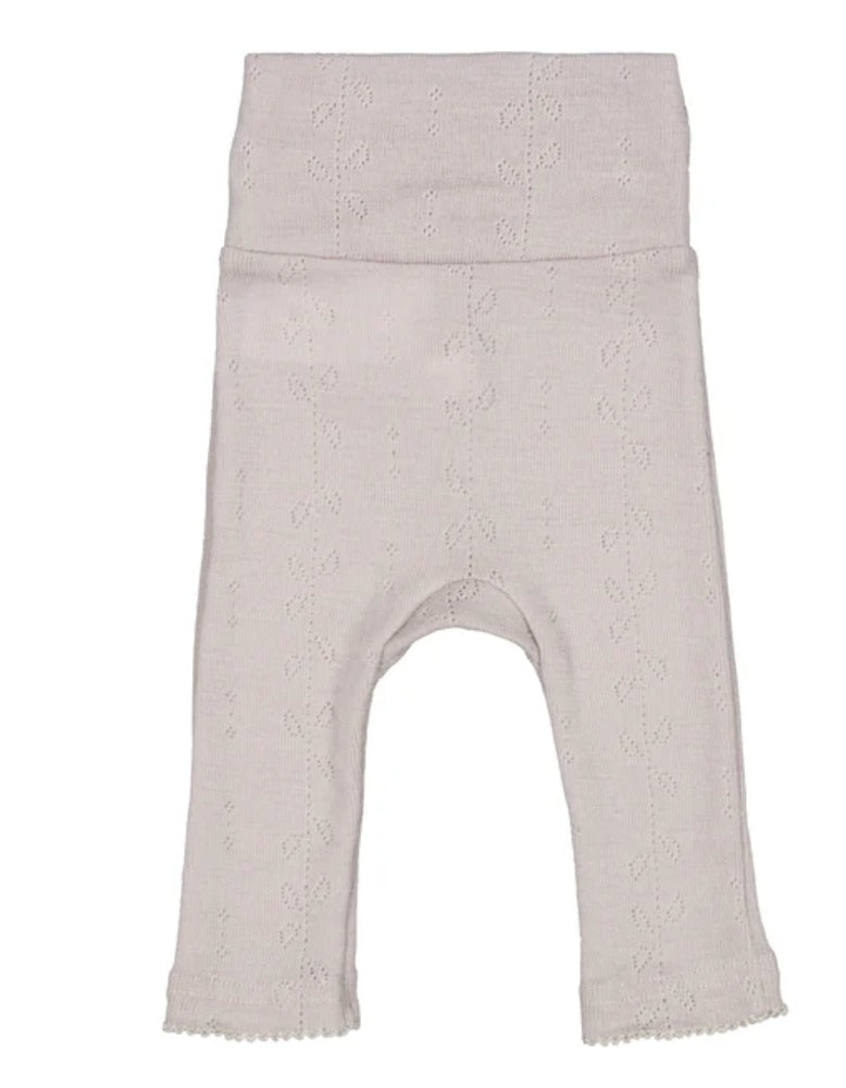 Zacht MarMar Copenhagen Piva pointelle merinowol broekje voor baby – thermoregulerend en kriebelvrij soft dove