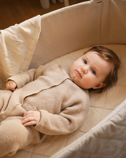 Bundel met Wiegmotor en statief - Ovale wieg - Classic Bundle Oval Cradle - Moonboon - baby in wieg