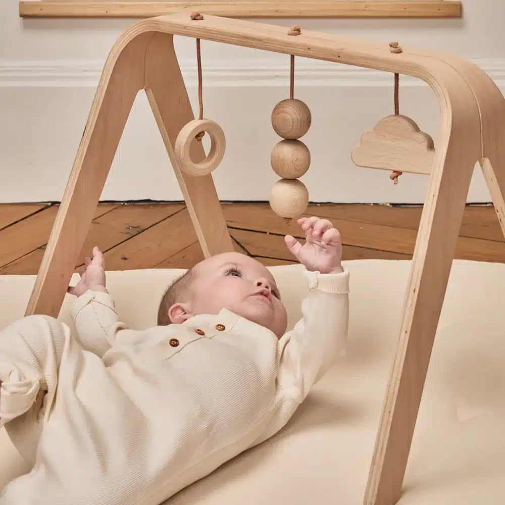 NAHO speelboog met houten speelgoed - Baby gym - Charlie Crane