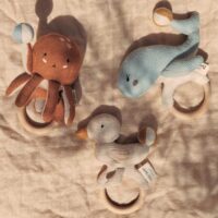 Baby Rattle - Ozzy the Octopus - Organic cotton - Baby Bello