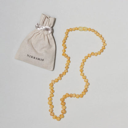 Barnsteen ketting Raw Honey - 32 cm - Kids 0-3 jaar - Nirrimis