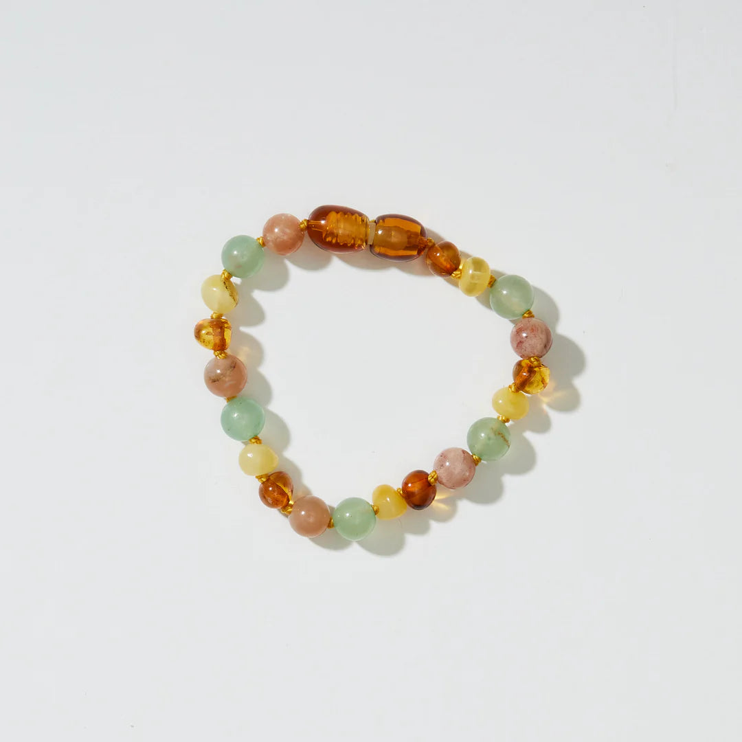Barnsteen en edelstenen armband - Lulu - 14 cm - Kids 0-3 jaar - Nirrimis