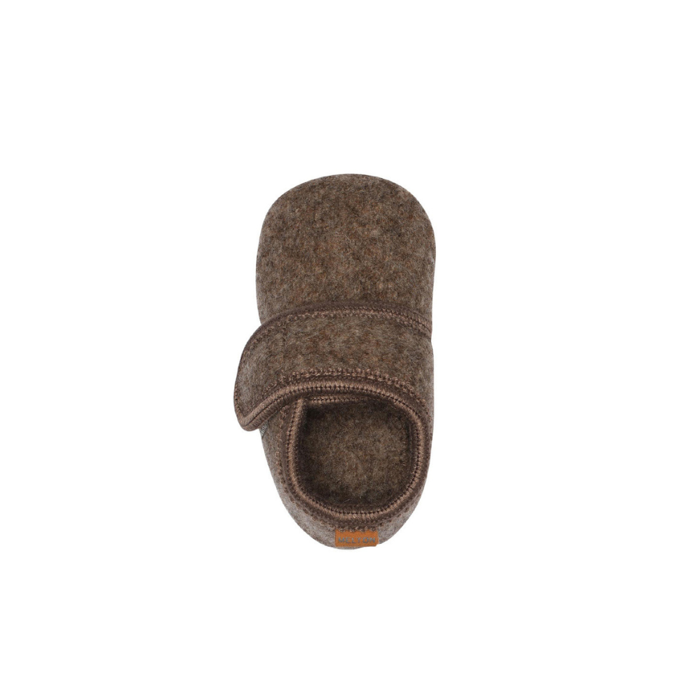 Wool booties - Classic Wool Slippers - Indoor shoe - Denver Melange - MELTON