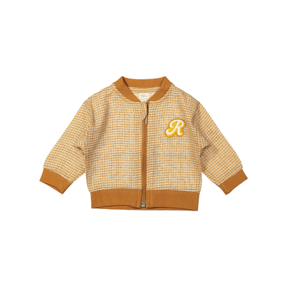 Jacke Noel - Leinen/Baumwolle - Brown Square/braun - Riffle Amsterdam