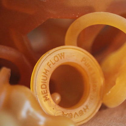 2-pack speentjes voor babyfles - Standard Neck Baby Glass Bottle Nipples - Natuurrubber - Hevea