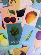 Tafelkaartjes Groente & Fruit – 60 cartes éducatives pour goûter et découvrir – STERK & ZOET