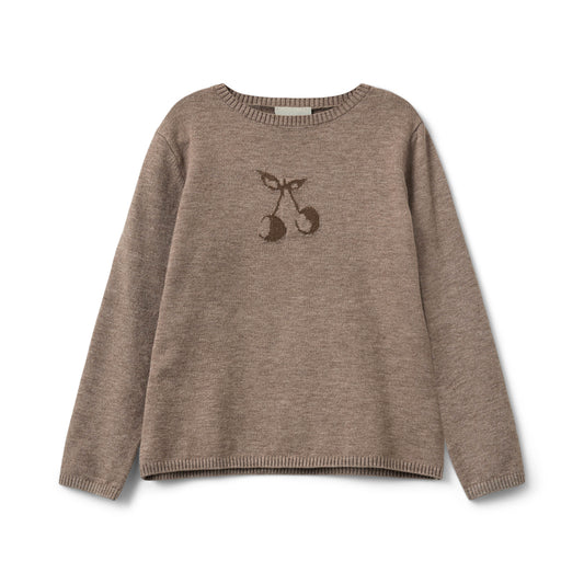 Fine knit sweater Ursa - Brown melange - Sofie Schnoor