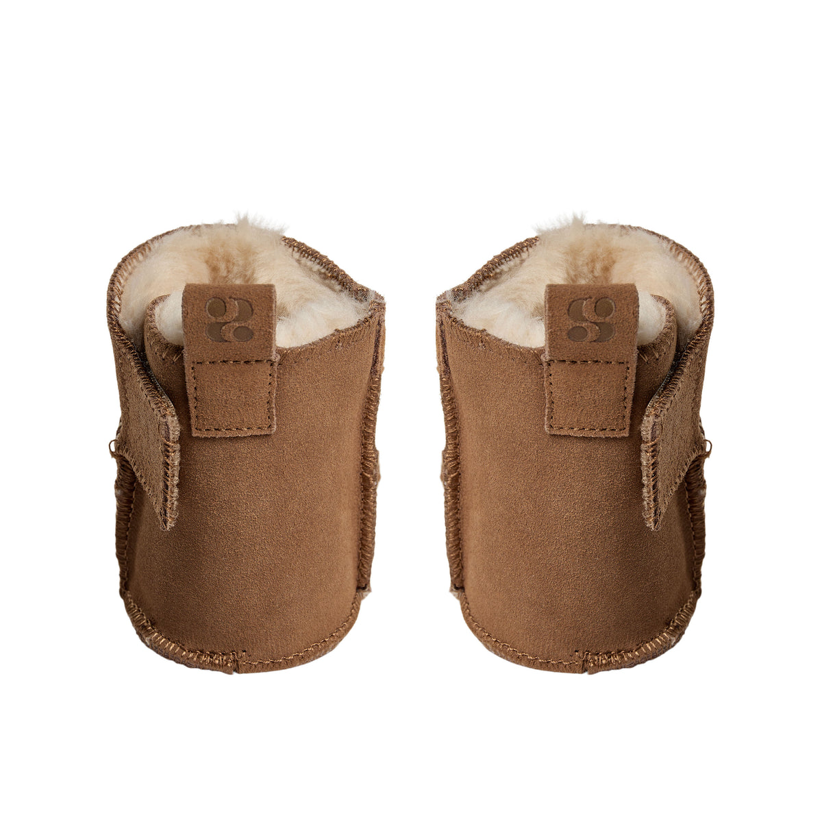 Babyfäustlinge ReneeKB - Wildleder & Wolle gefüttert - Tan & Dark Brown - Sofie Schnoor