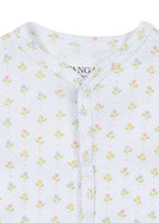 Fio Onesie - Tuli Coeur - Boxpakje/Pyjama - Biologisch Katoen - Tulpjes - Konges Sløjd - close up