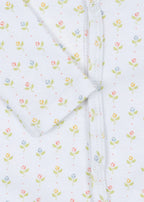 Fio Onesie - Tuli Coeur - Boxpakje/Pyjama - Biologisch Katoen - Tulpjes - Konges Sløjd - close up
