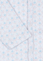 Fio Onesie - Barca - Boxpakje/Pyjama - Biologisch Katoen - Zeilbootjes - Konges Sløjd - close up