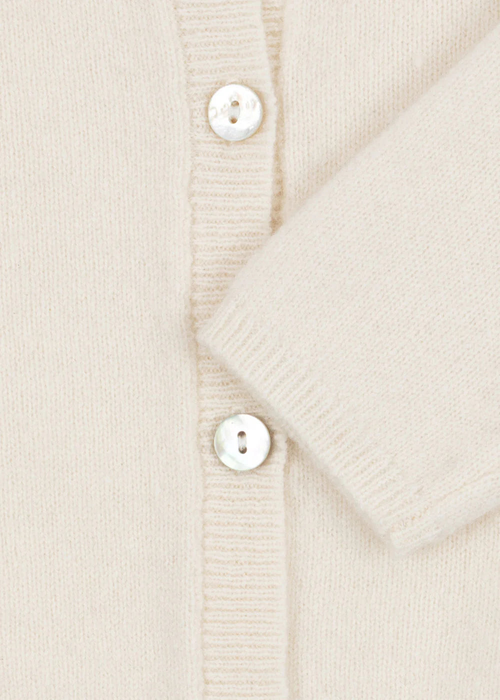 Savora Cardigan - Antique White - Wool Baby Cardigan - Wool - Konges Sløjd