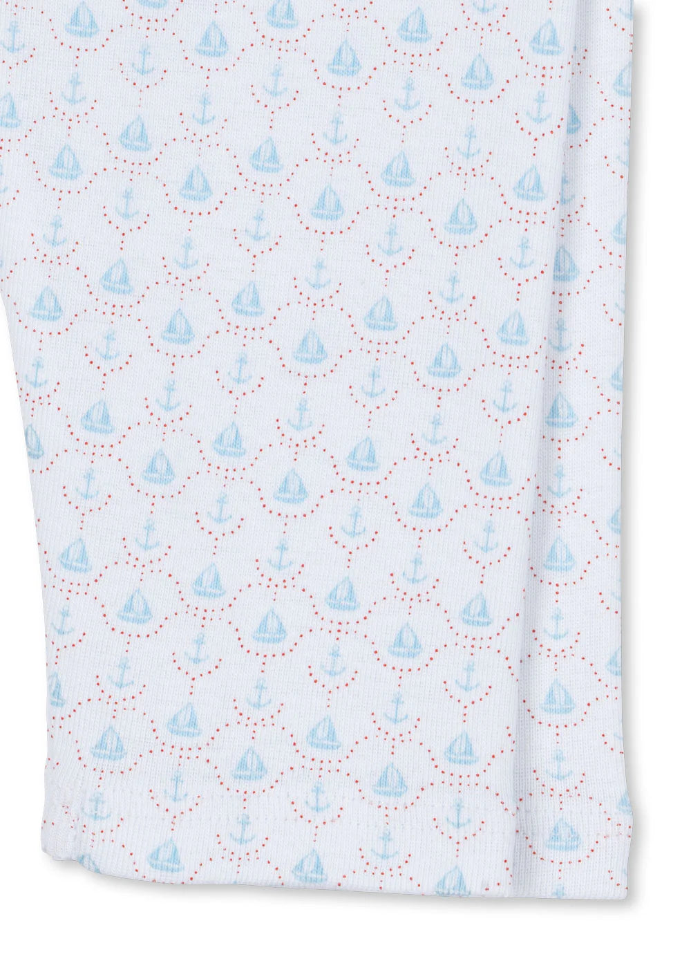 Fio Leggings - Barca - Baby legging - Biologisch Katoen - Zeilbootjes - Konges Sløjd - close up
