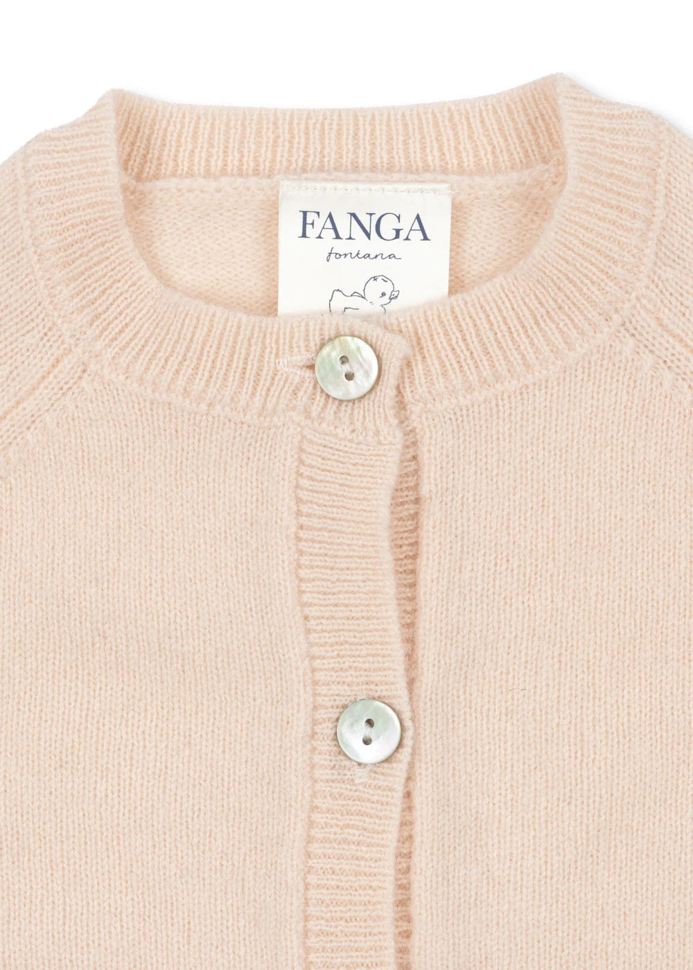 Savora Cardigan - Antique White - Wool Baby Cardigan - Wool - Konges Sløjd