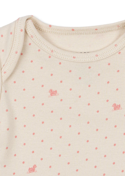 Bello Due LS Body - Lago Rosa - Long Sleeved Bodysuit - Organic Cotton & Modal - Konges Sløjd