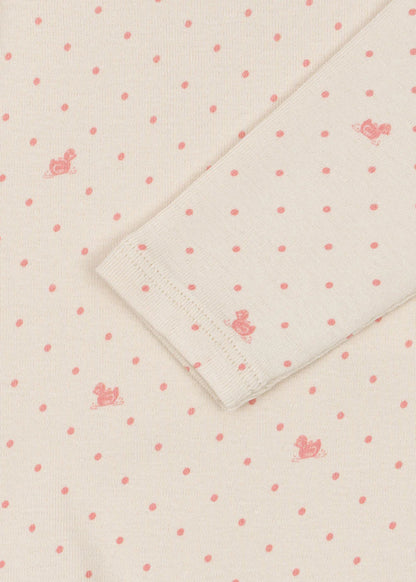 Bello Due LS Body - Lago Rosa - Long Sleeved Bodysuit - Organic Cotton & Modal - Konges Sløjd