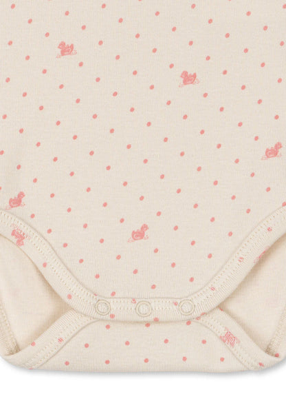 Bello Due LS Body - Lago Rosa - Long Sleeved Bodysuit - Organic Cotton & Modal - Konges Sløjd