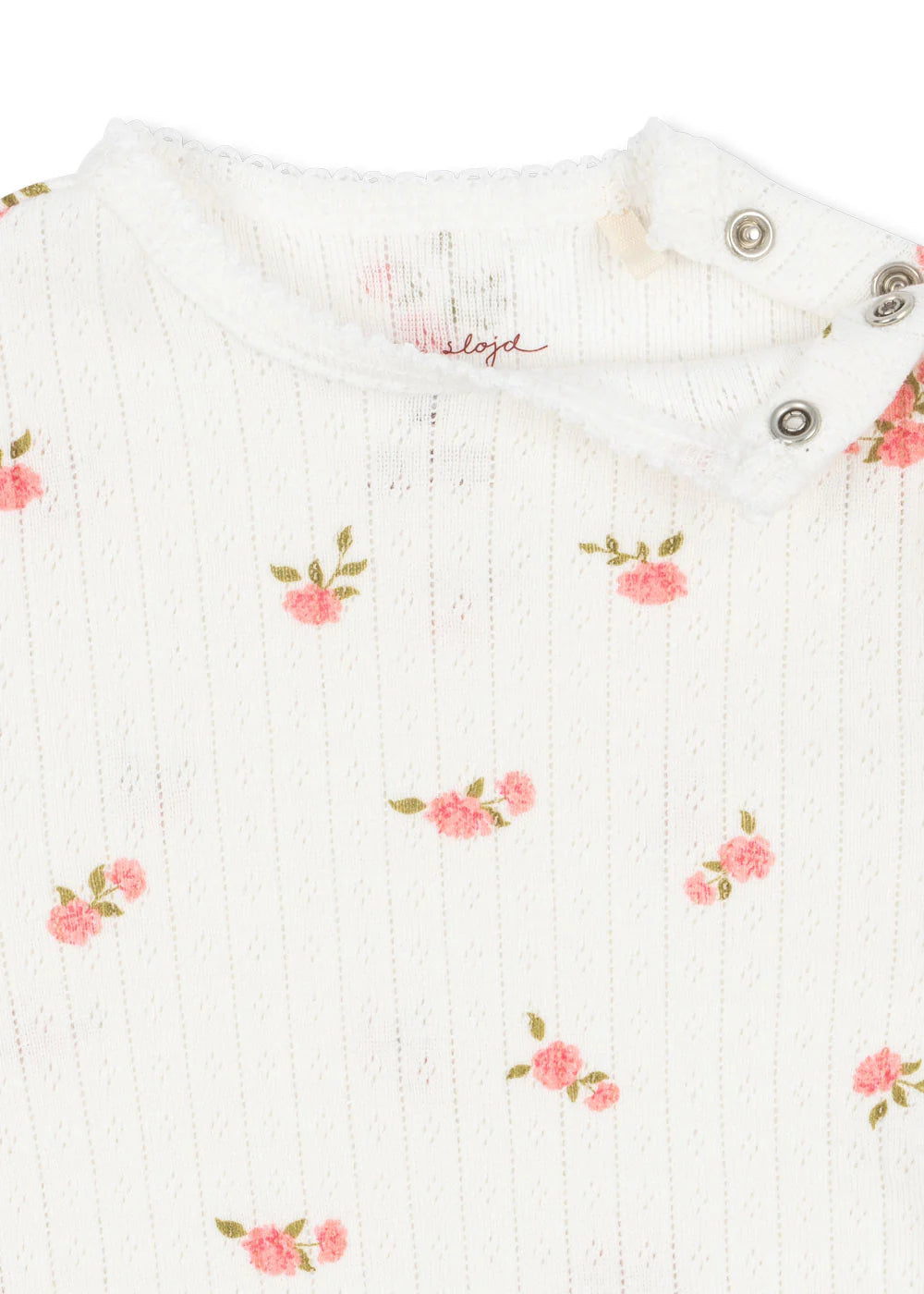 Minnie Romper - Bonderose Big - Pointelle - Organic Cotton - GOTS - Konges Sløjd
