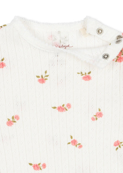 Minnie Romper - Bonderose Big - Pointelle - Organic Cotton - GOTS - Konges Sløjd