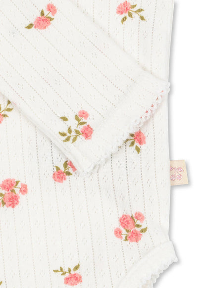 Minnie Romper - Bonderose Big - Pointelle - Organic Cotton - GOTS - Konges Sløjd