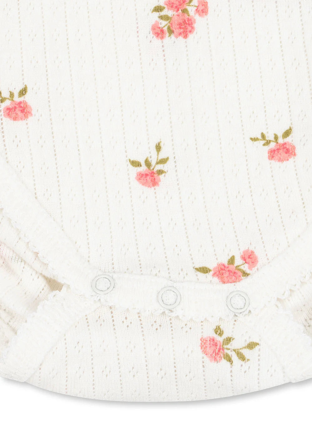 Minnie Romper - Bonderose Big - Pointelle - Organic Cotton - GOTS - Konges Sløjd