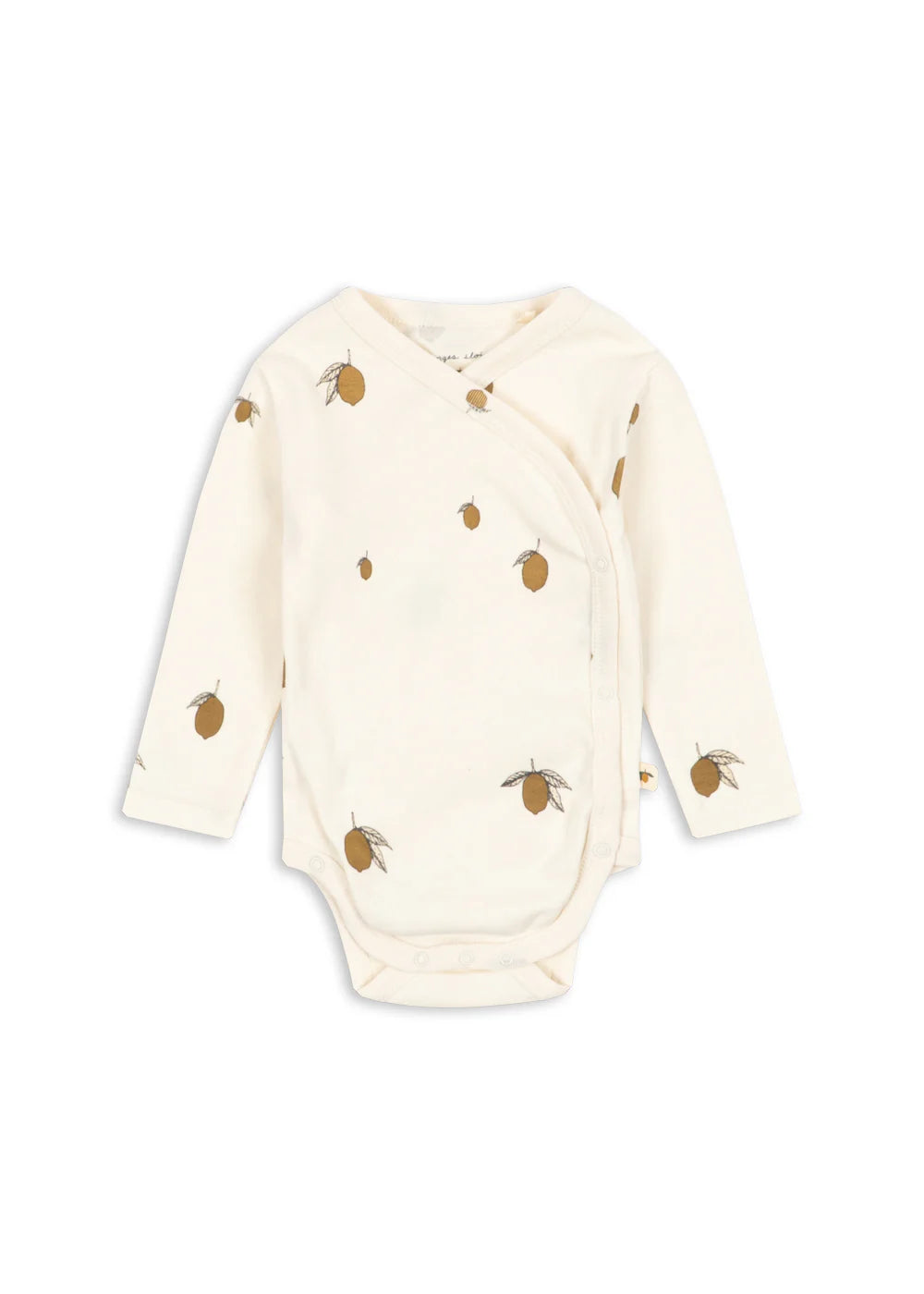 Wrap Bodysuit Lemon - Organic Cotton - Newborn Bodysuit - GOTS Certified - Konges Sløjd