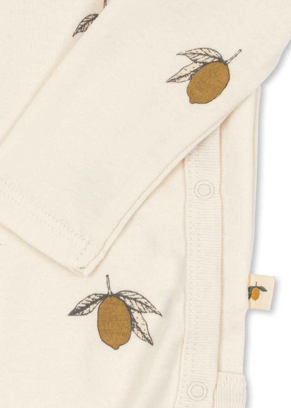 Wrap Bodysuit Lemon - Organic Cotton - Newborn Bodysuit - GOTS Certified - Konges Sløjd