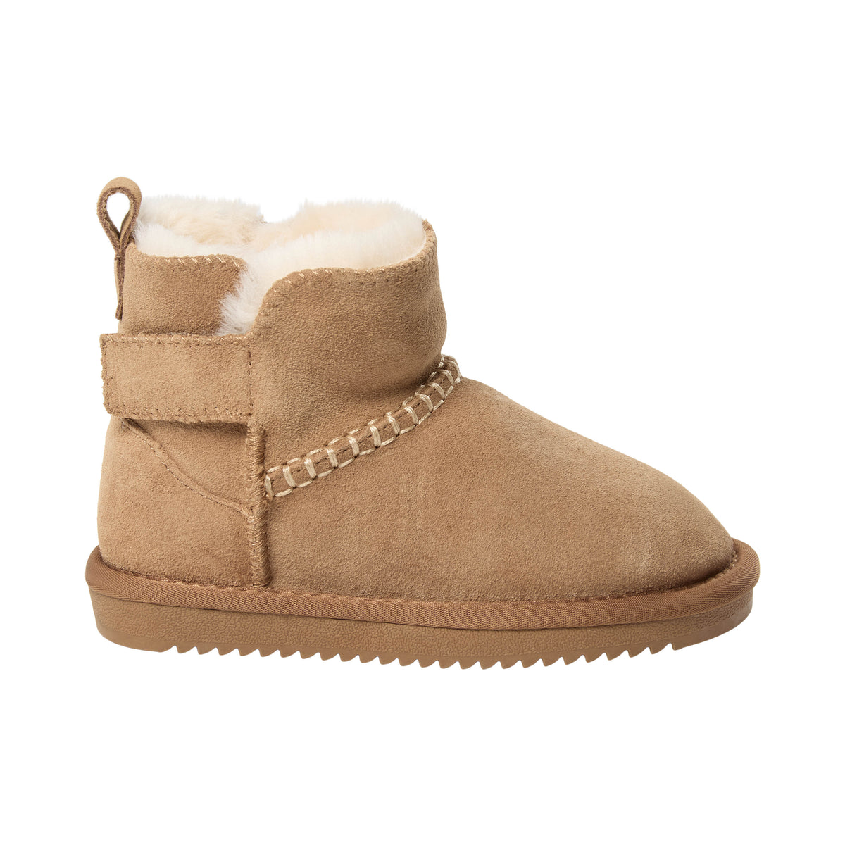 Wolgevoerde kinderschoenen ValeKB - Suède - Tan & Dark Brown - Sofie Schnoor