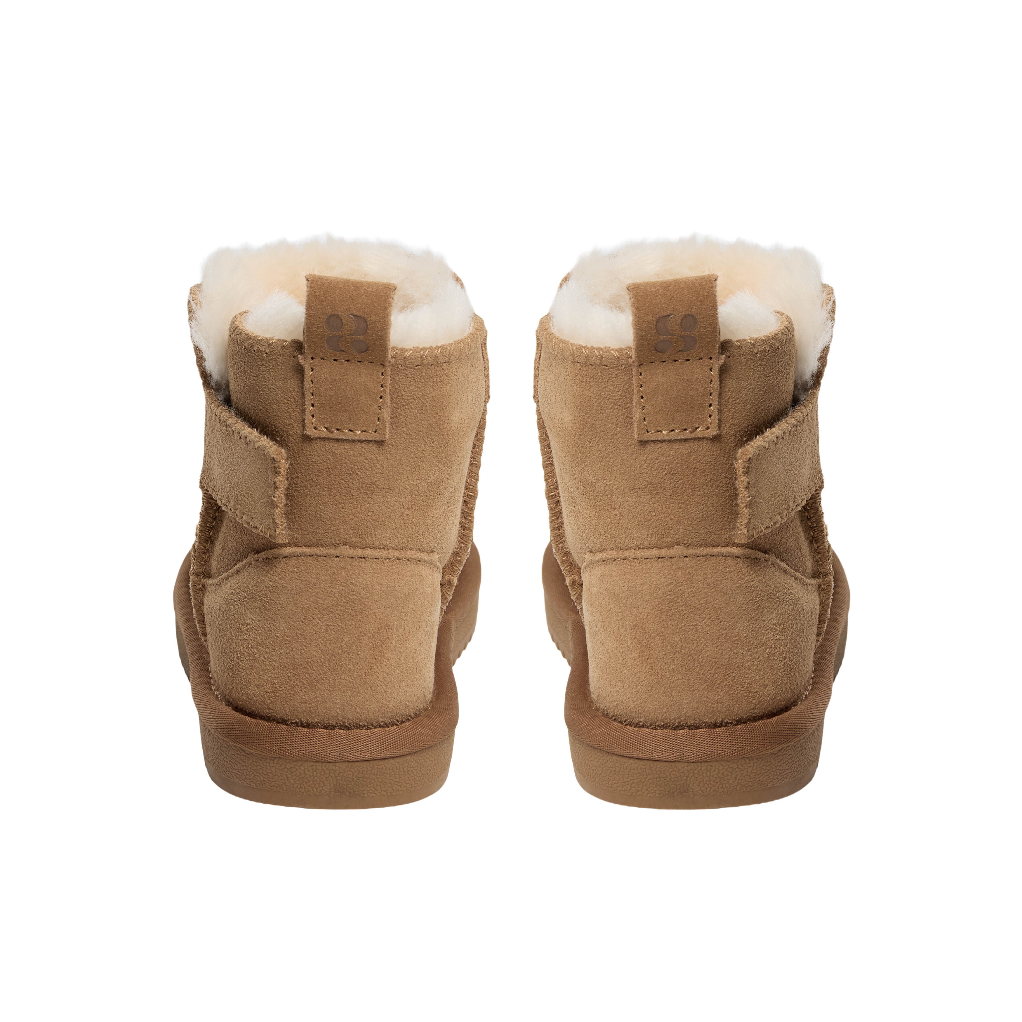 Wolgevoerde kinderschoenen ValeKB - Suède - Tan & Dark Brown - Sofie Schnoor