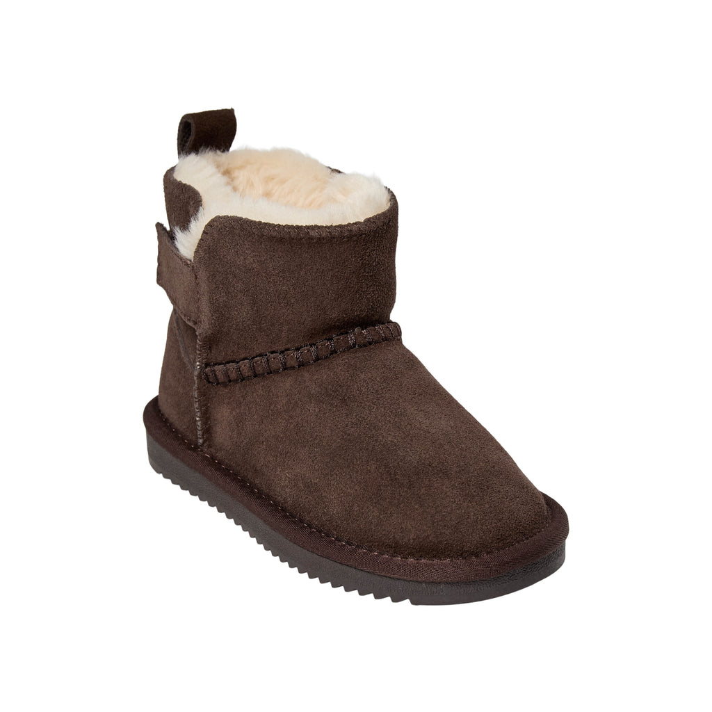 Wolgevoerde kinderschoenen ValeKB - Suède - Tan & Dark Brown - Sofie Schnoor