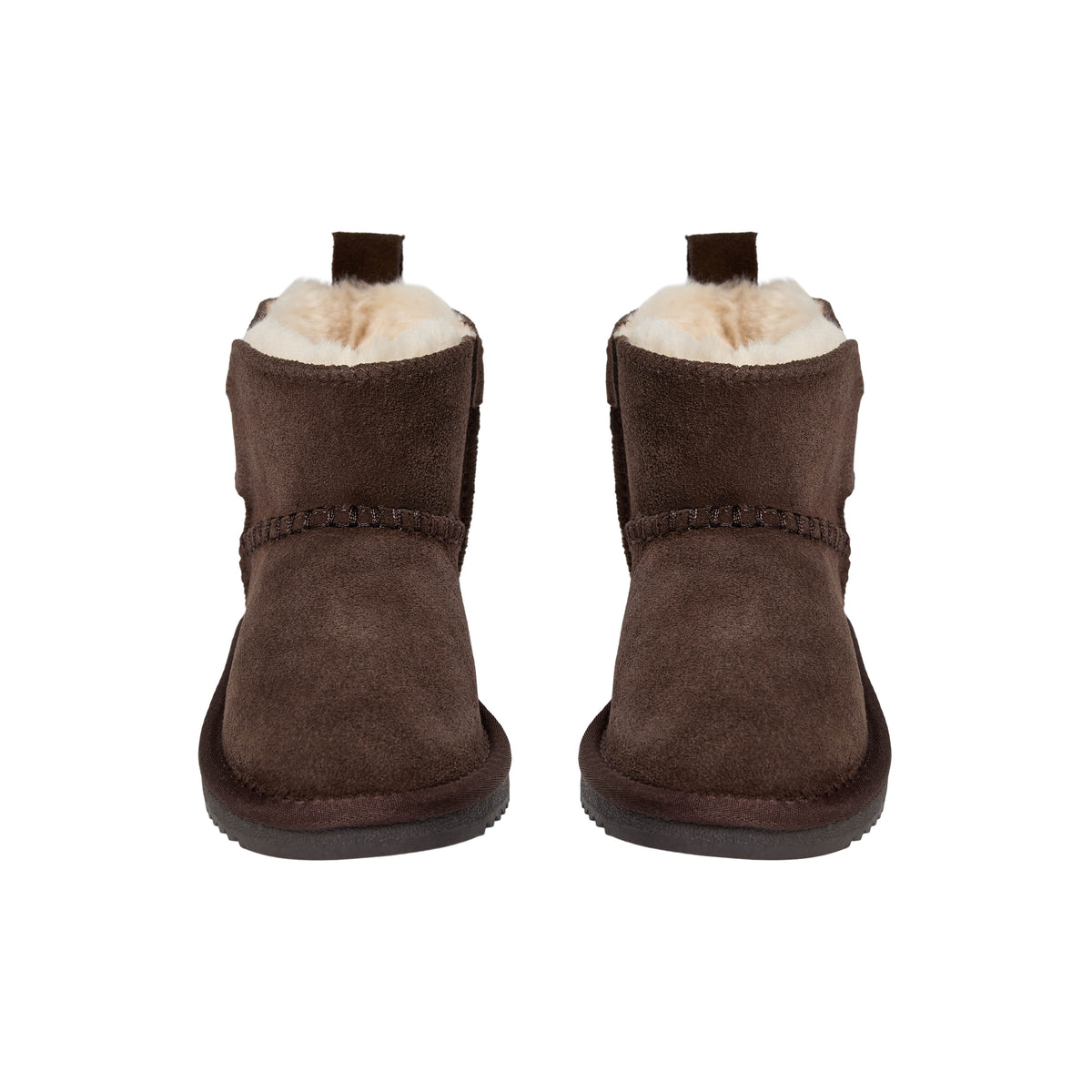 Wolgevoerde kinderschoenen ValeKB - Suède - Tan & Dark Brown - Sofie Schnoor