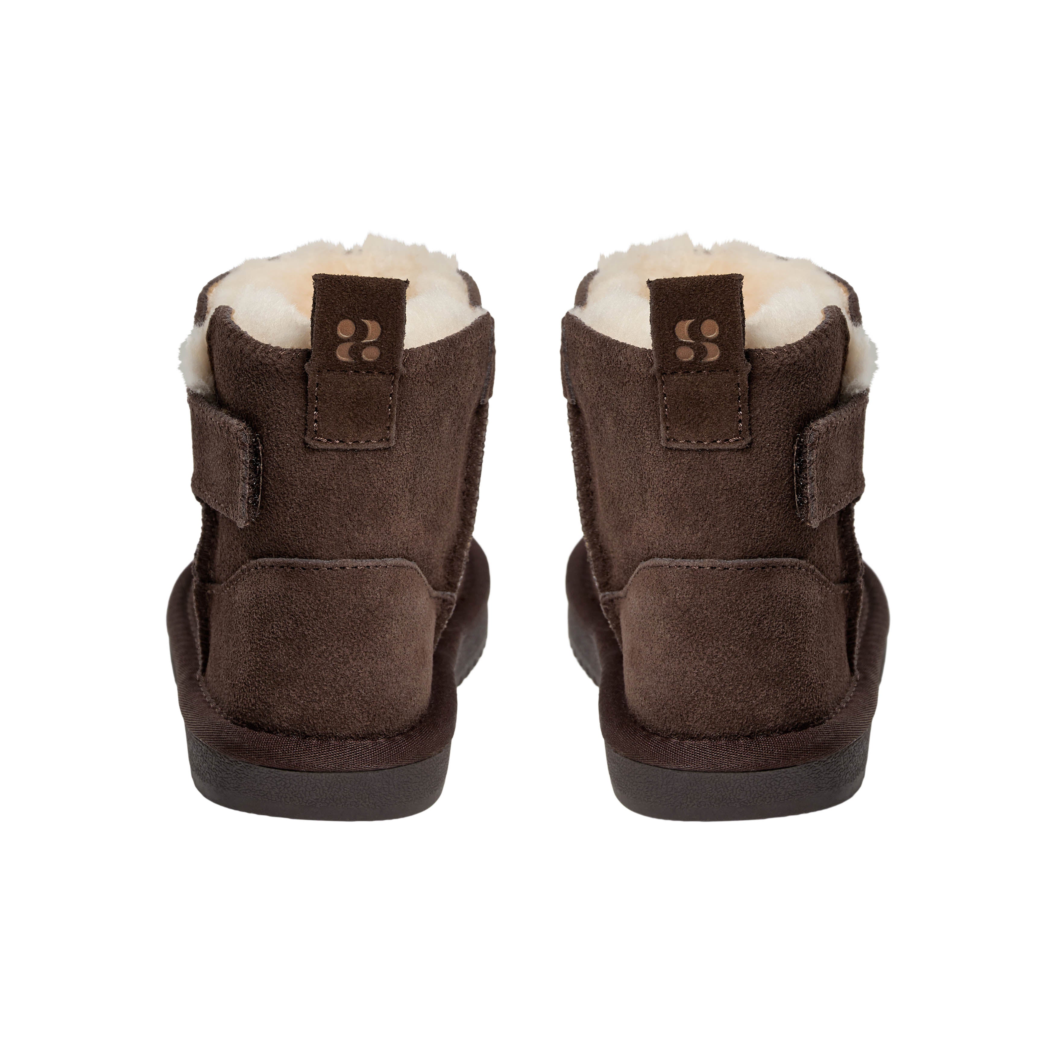 Wolgevoerde kinderschoenen ValeKB - Suède - Tan & Dark Brown - Sofie Schnoor